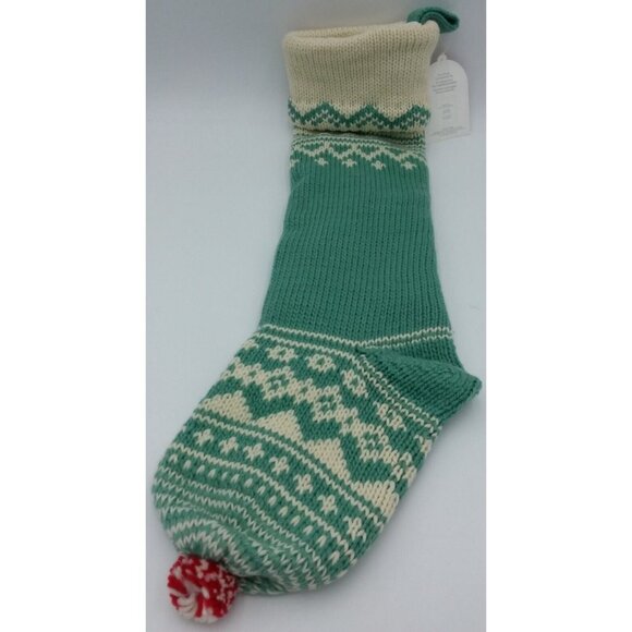 Pottery Barn Kids Ava Holiday Merry and Bright Snowman Knit Christmas Stocking - Picture 9 of 10